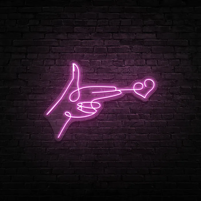 Love Gun   Neon Sign