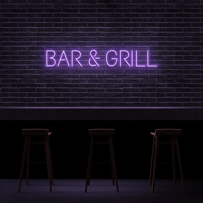 Bar & Grill   Neon Sign