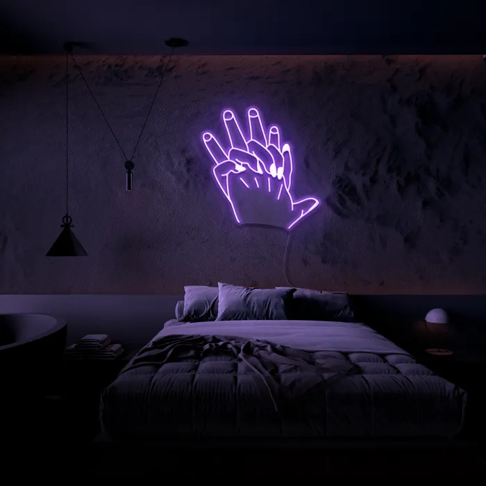 Hand In Hand   Neon Sign