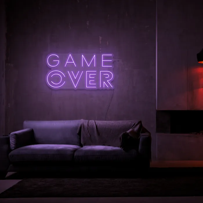 Game Over   Neon Sign