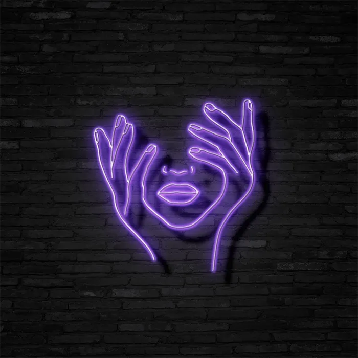 A Thinking Lady   Neon Sign