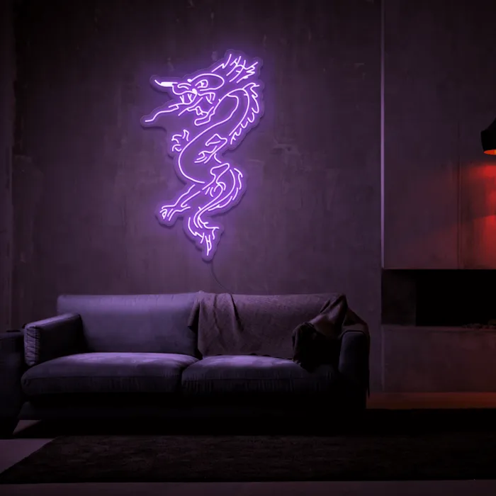 Angry Dragon   Neon Sign