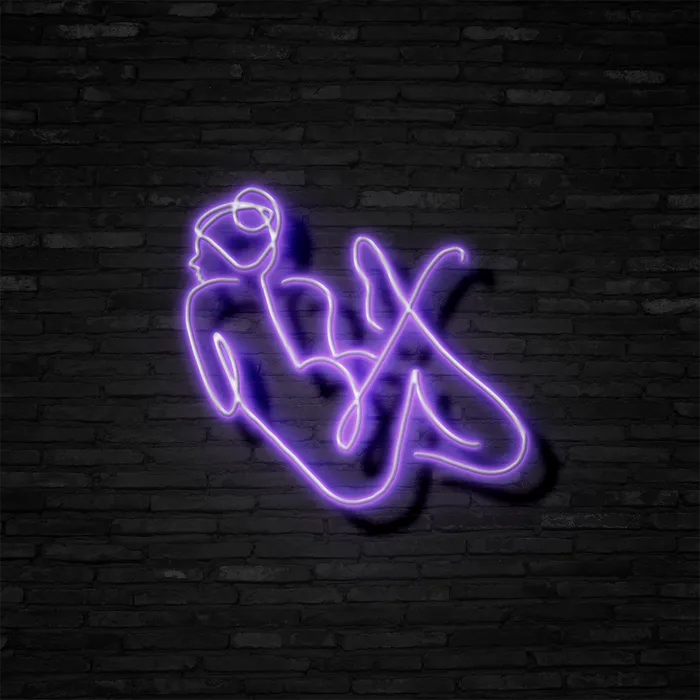 Sun Bathing   Neon Sign