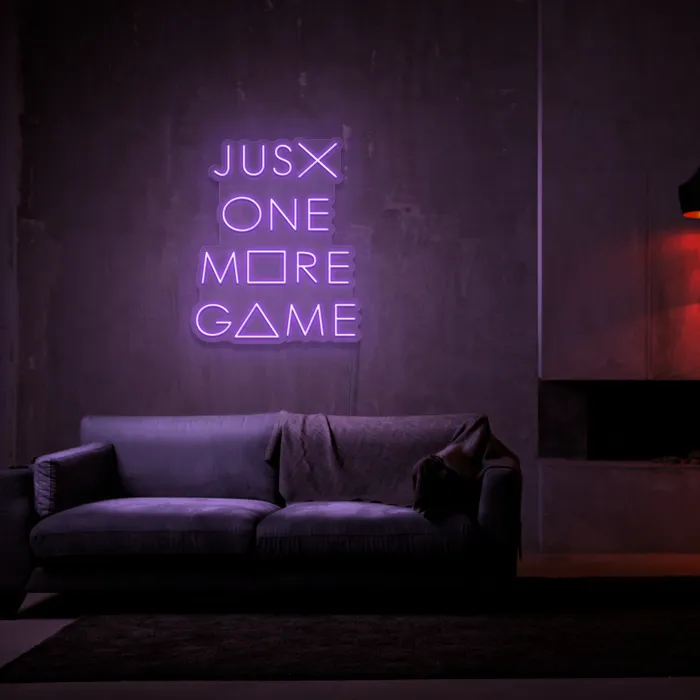 Just One More Game   Neon Sign