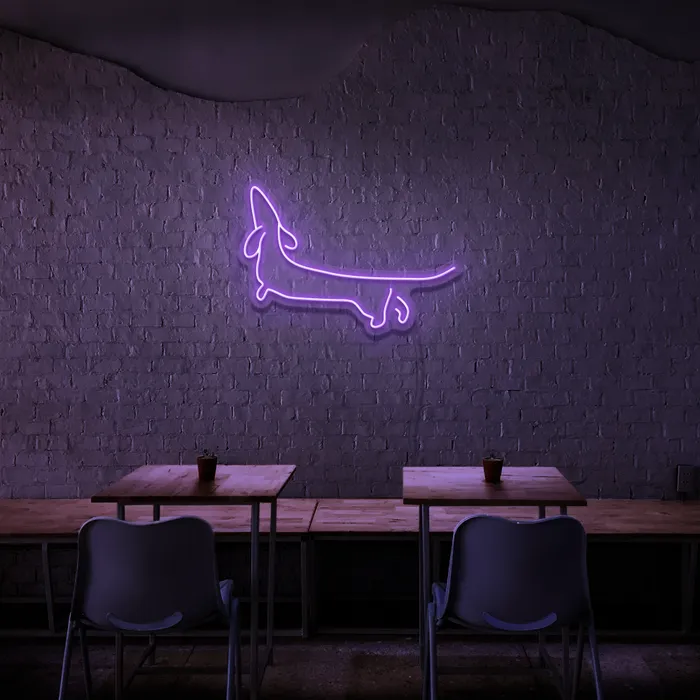 Dacheshund   Neon Sign