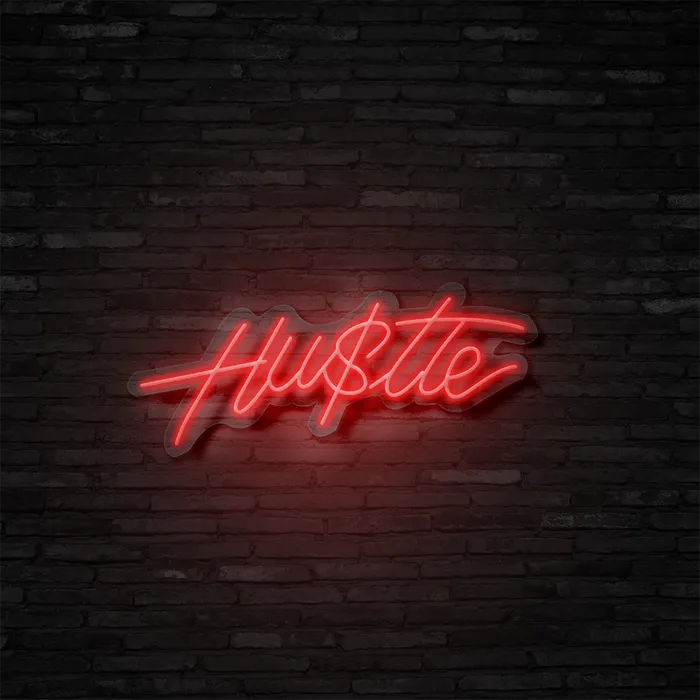 Hustle   Neon Sign