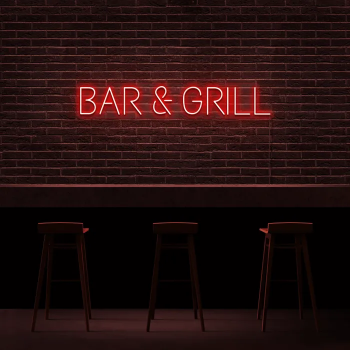 Bar & Grill   Neon Sign