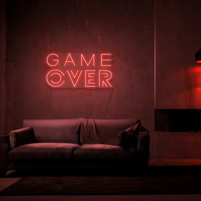 Game Over   Neon Sign