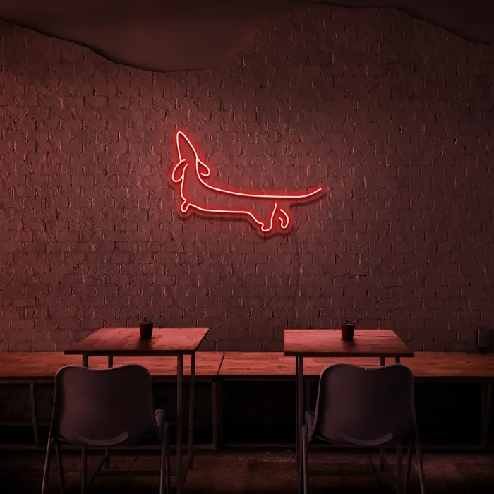 Dacheshund   Neon Sign