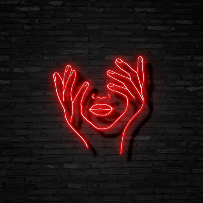 A Thinking Lady   Neon Sign