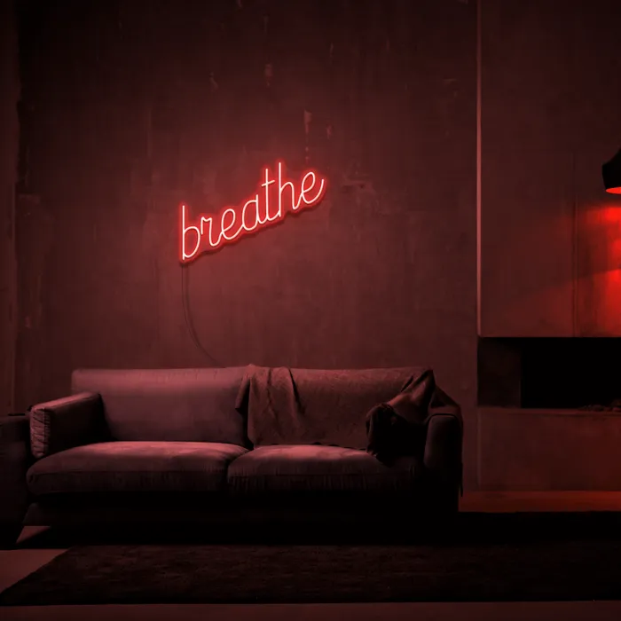 Breathe   Neon Sign