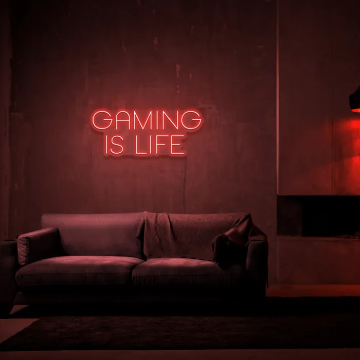 Gaming Is Life   Neon Sign