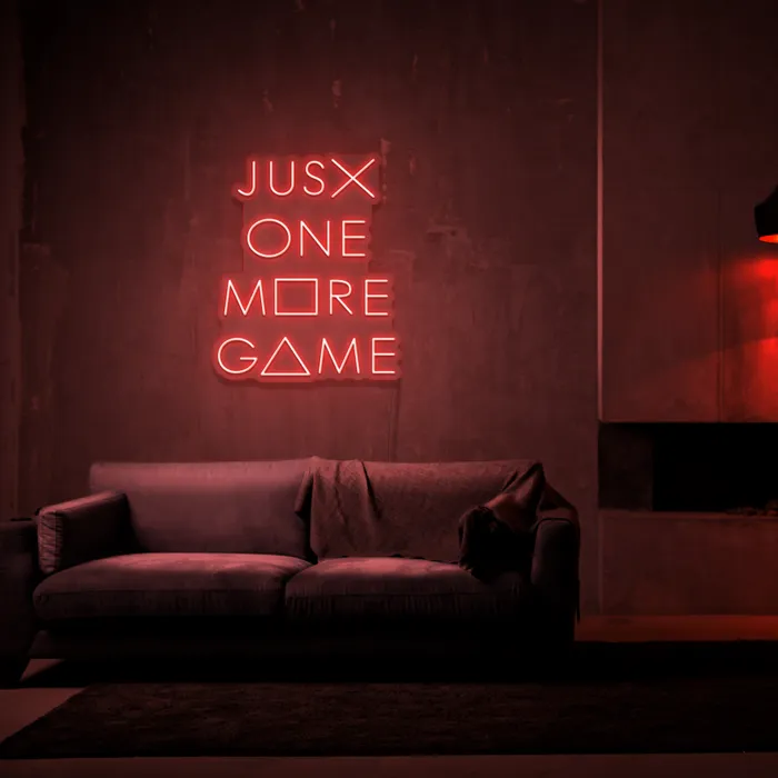 Just One More Game   Neon Sign