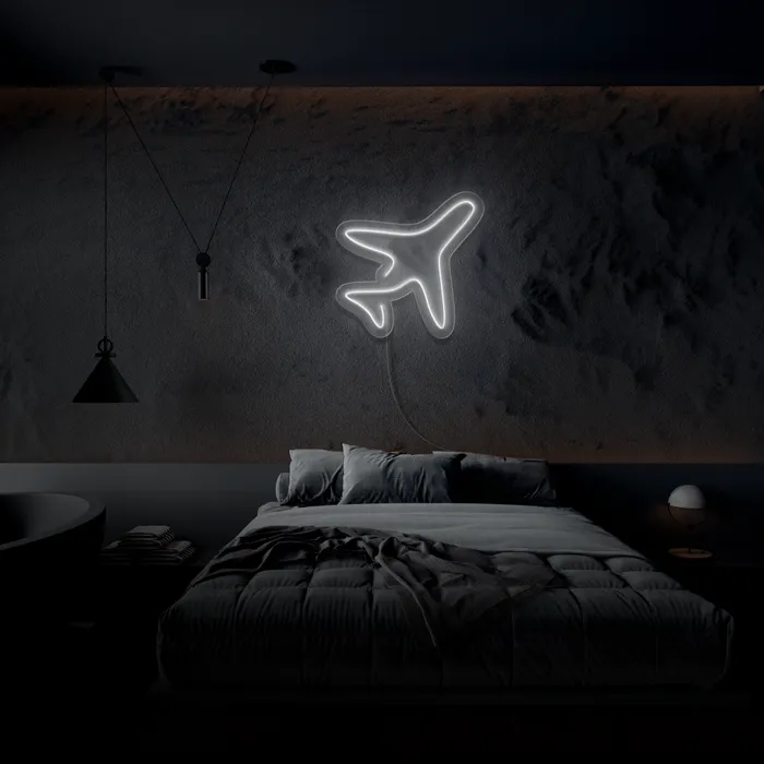 Minimal Plane   Neon Sign