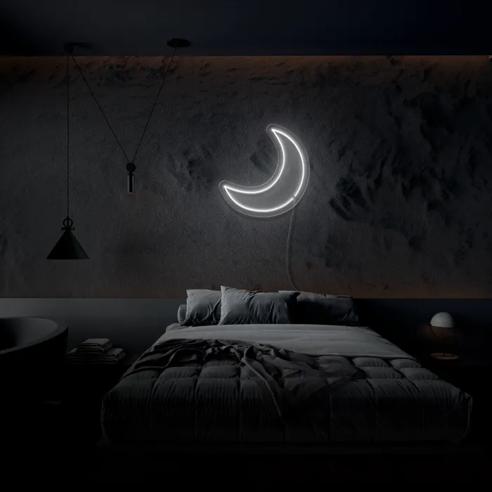 Moon   Neon Sign