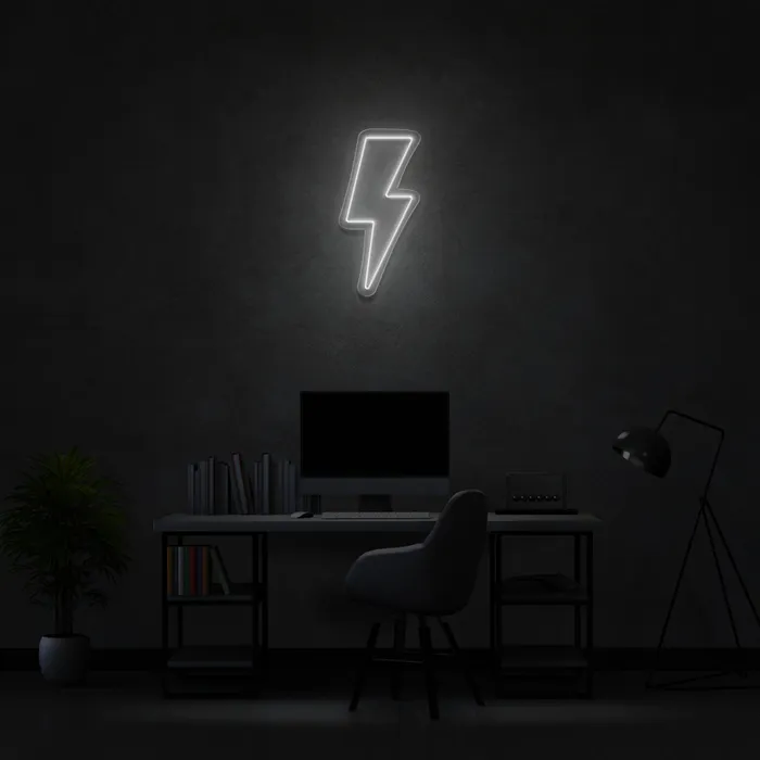 Lightning Strike   Neon Sign