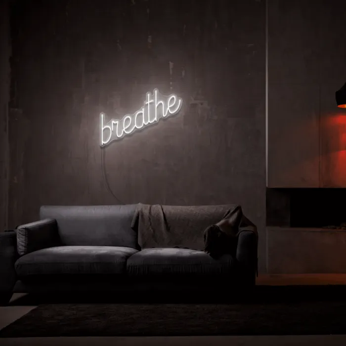 Breathe   Neon Sign