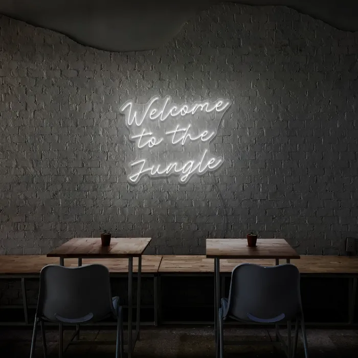 Welcome To The Jungle   Neon Sign