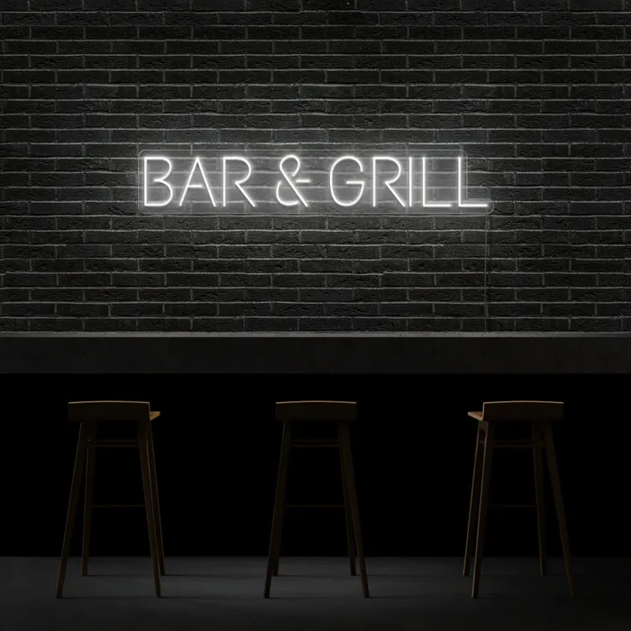 Bar & Grill   Neon Sign