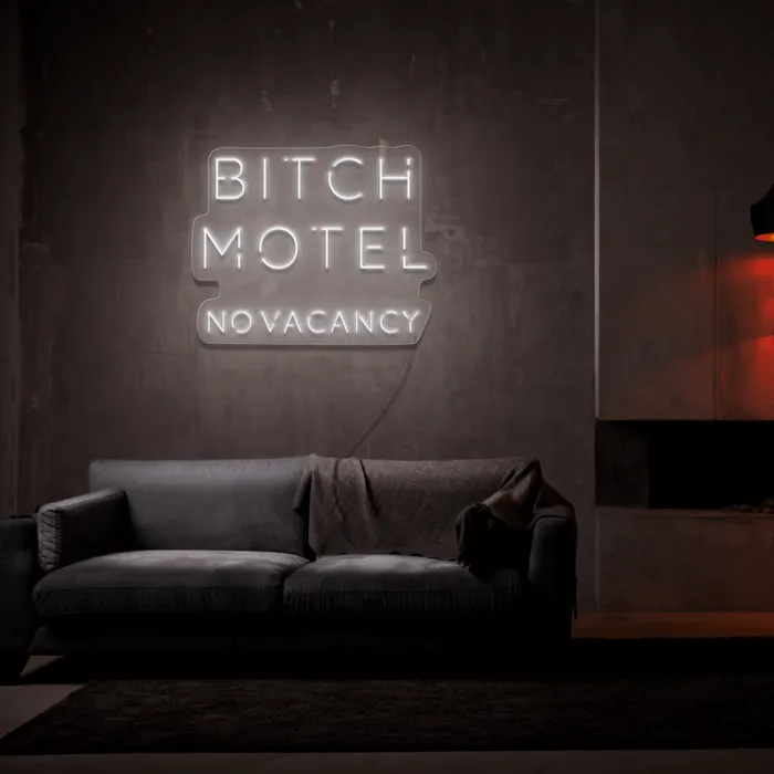 Bitch Motel   Neon Sign