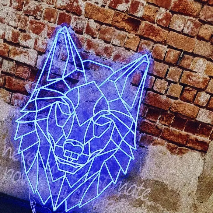 Wolf King   Neon Sign