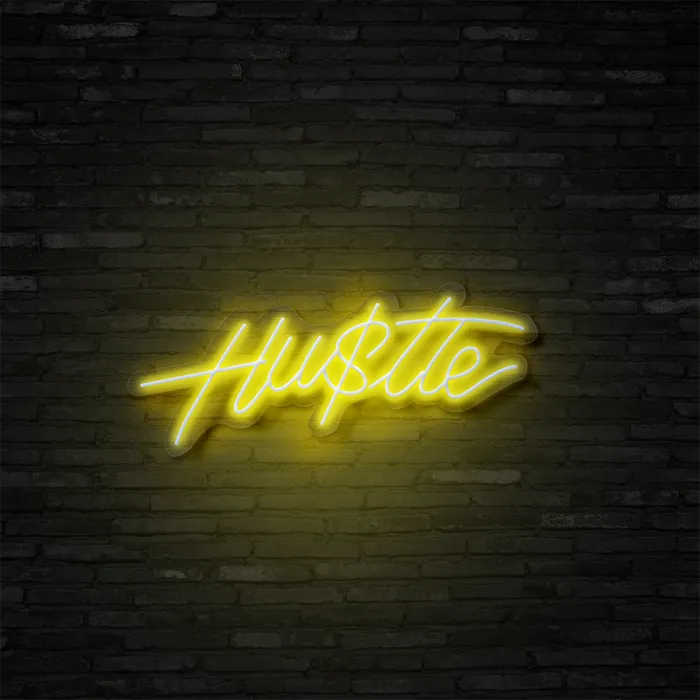 Hustle   Neon Sign