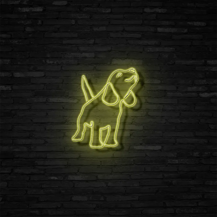 Beagle   Neon Sign