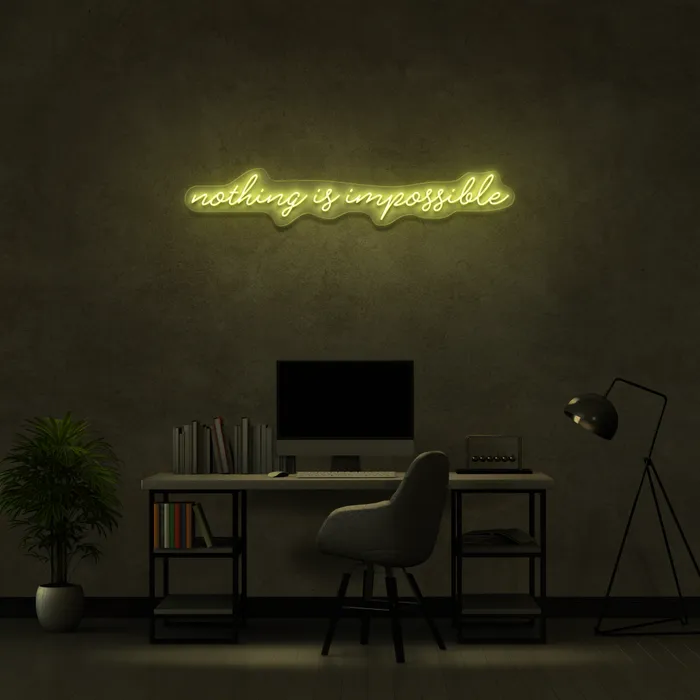 Nothing Is Impossible   Neon Sign