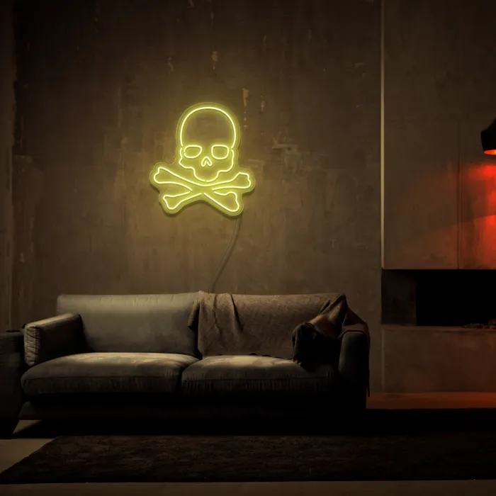 Skull   Neon Sign