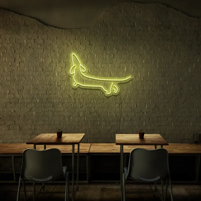 Dacheshund   Neon Sign